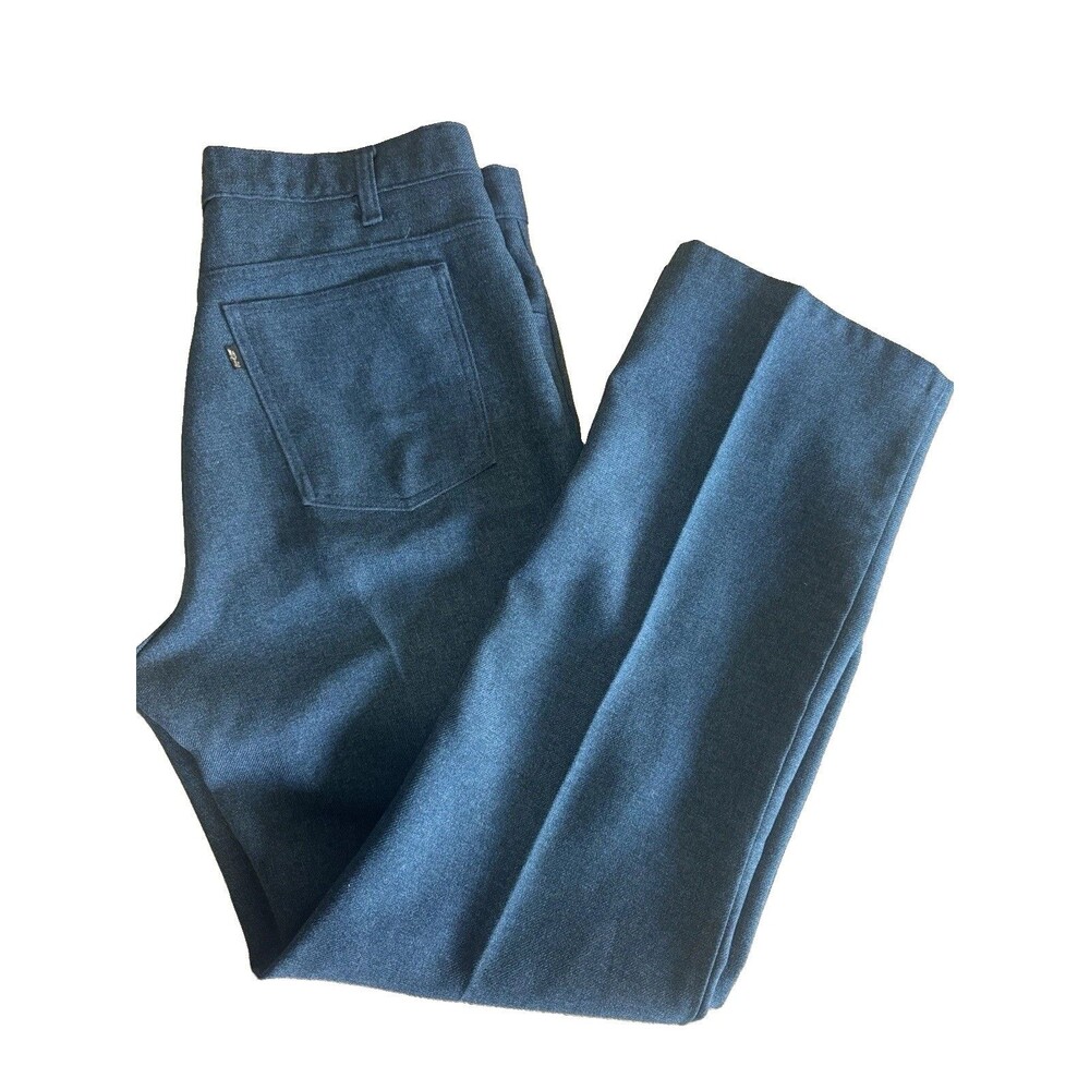 VTG 1995 Levi's 517 Sta-PrestBootcut Pants Deep BlueSlacks Made in USA 36x34